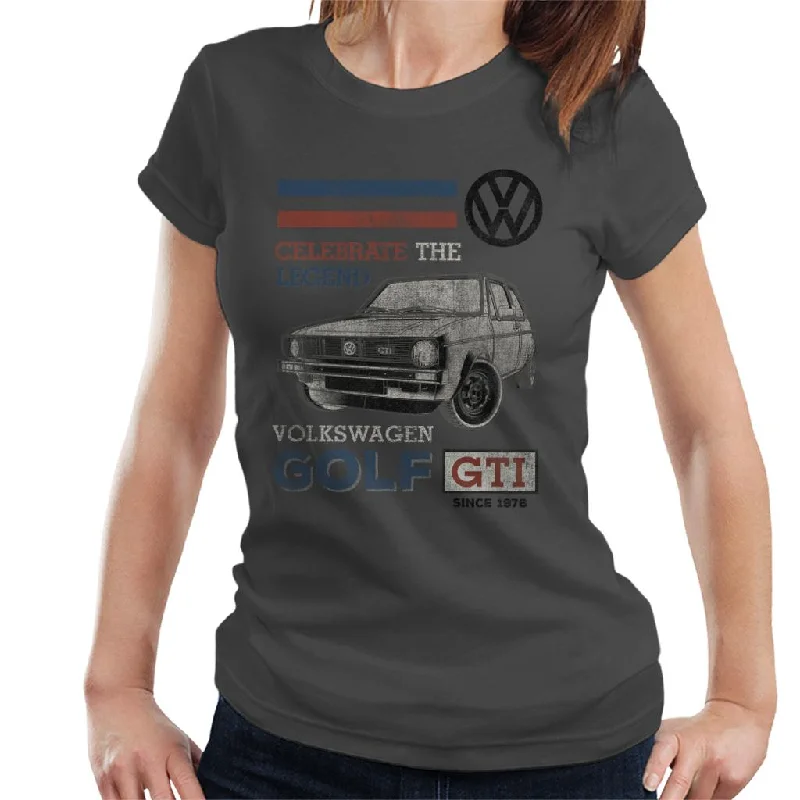 Official Volkswagen GTI Legend Women's T-Shirt Knit Fabric Woven Fabric Fleece Fabric