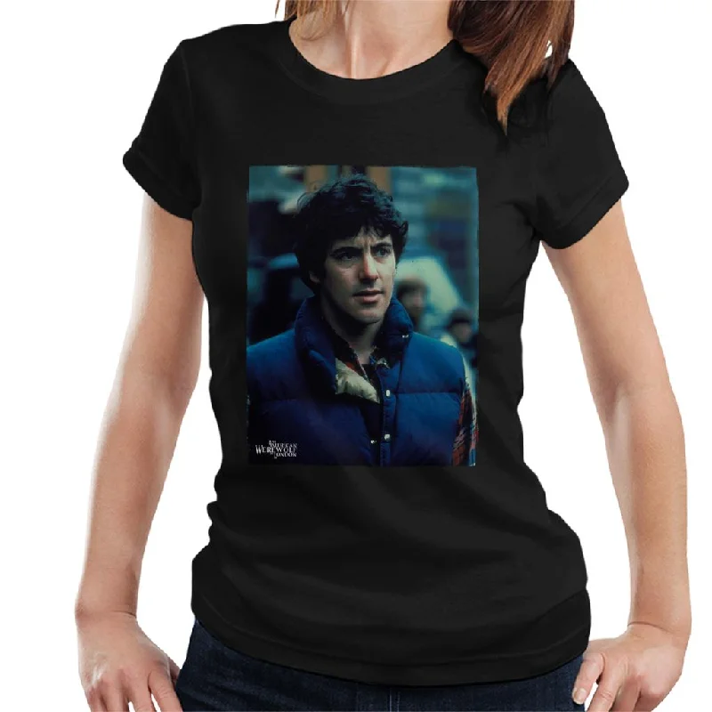 An American Werewolf In London David Kessler Portrait Shot Women's T-Shirt Polka Dot Checkered Tartan