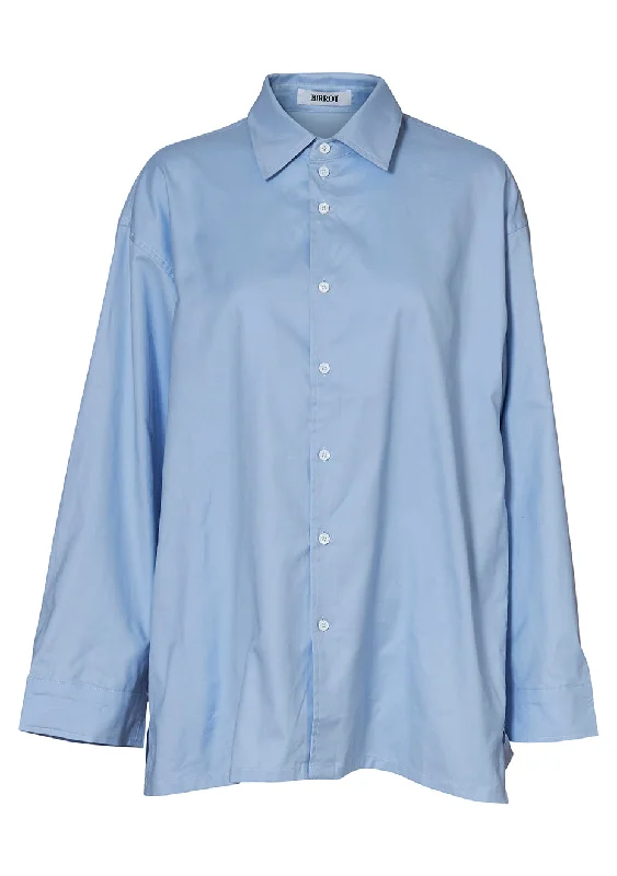 Giwa Blue Shirt Fitted T-Shirt Seamless Stretchy