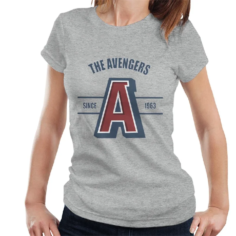 Marvel The Avengers A College Sports Style Since 1963 Women's T-Shirt Terry Blend Velvet Blend Canvas Blend
