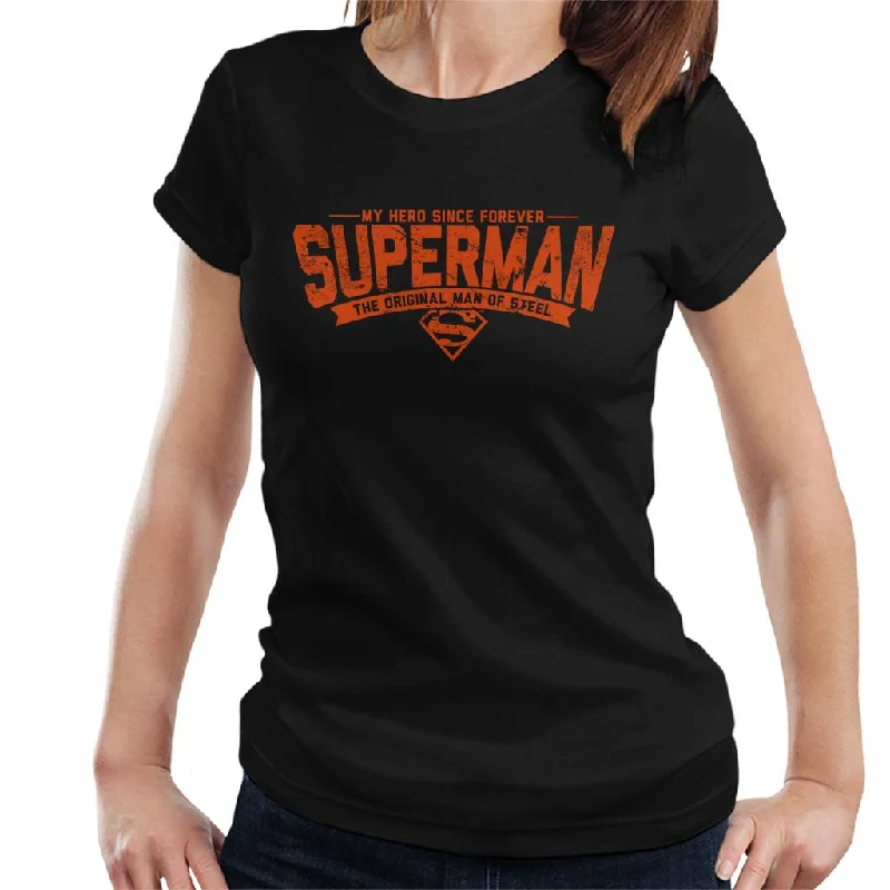 Superman My Hero Since Forever Women's T-Shirt Plaid T-Shirt Polka Dot Checkered