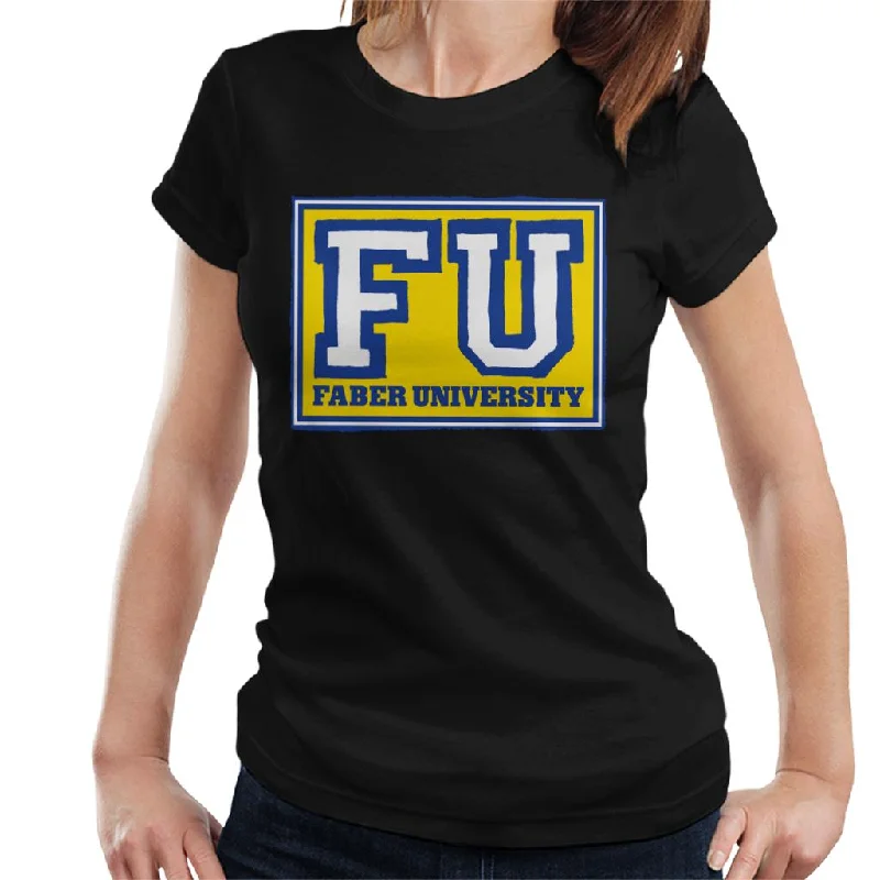 Animal House Faber University Women's T-Shirt Hooded Caped Shawl Collar