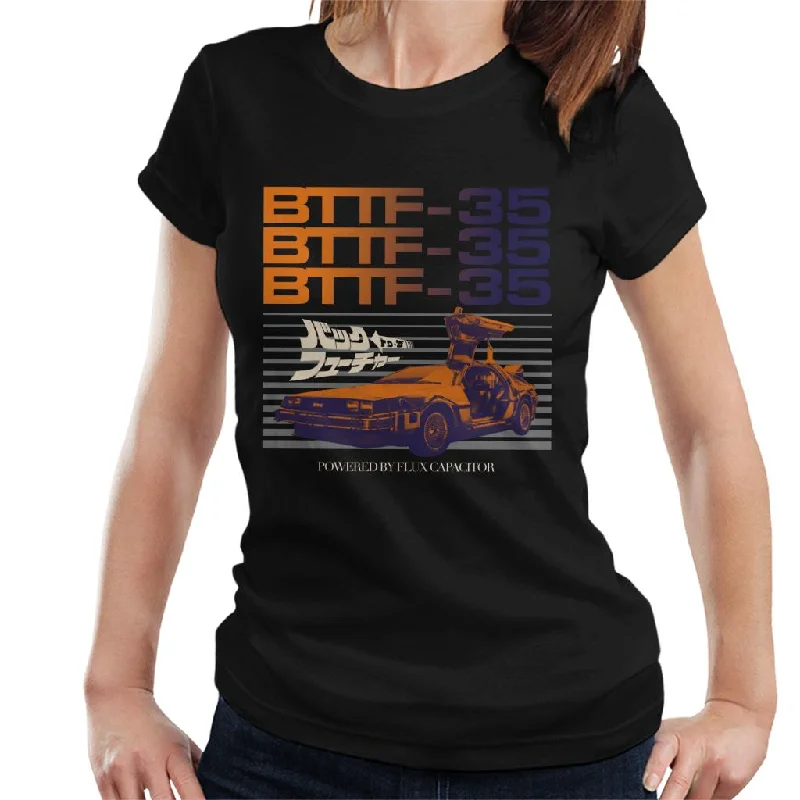 Back to the Future 35th Anniversary Flux Capacitor Women's T-Shirt Thin T-Shirt Open Front Quick Dry Back to the Future 35th Anniversary Flux Capacitor Women's T-Shirt Thin T-Shirt Open Front Quick Dry