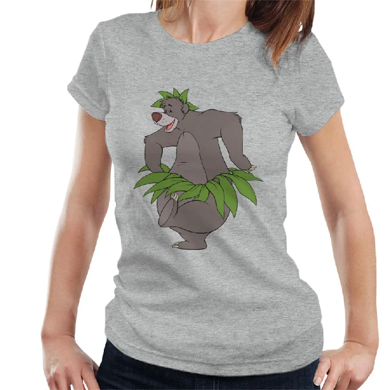 Disney The Jungle Book Baloo Leaf Dance Women's T-Shirt Casual Formal Business