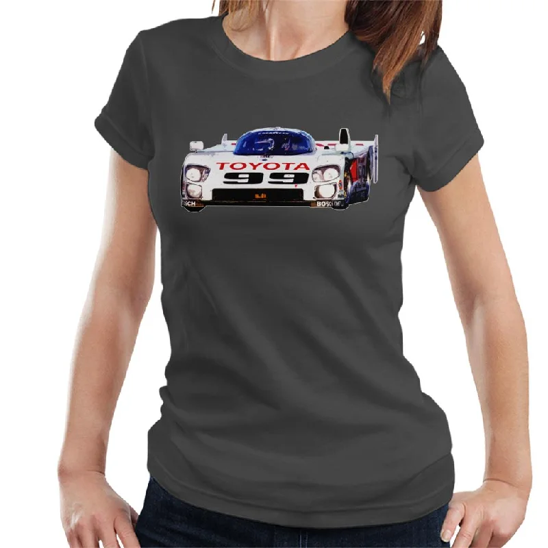 Motorsport Images Juan Manuel Fangio II Eagle MkIII Toyota Women's T-Shirt Faux Fur Fabric Real Fur Fabric Shearling Fabric
