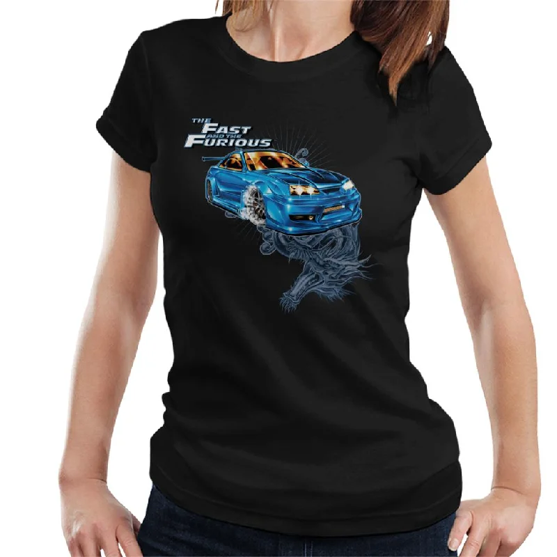 Fast and Furious Tokyo Drift Dragon Women's T-Shirt Anti-Shrink Durable Soft