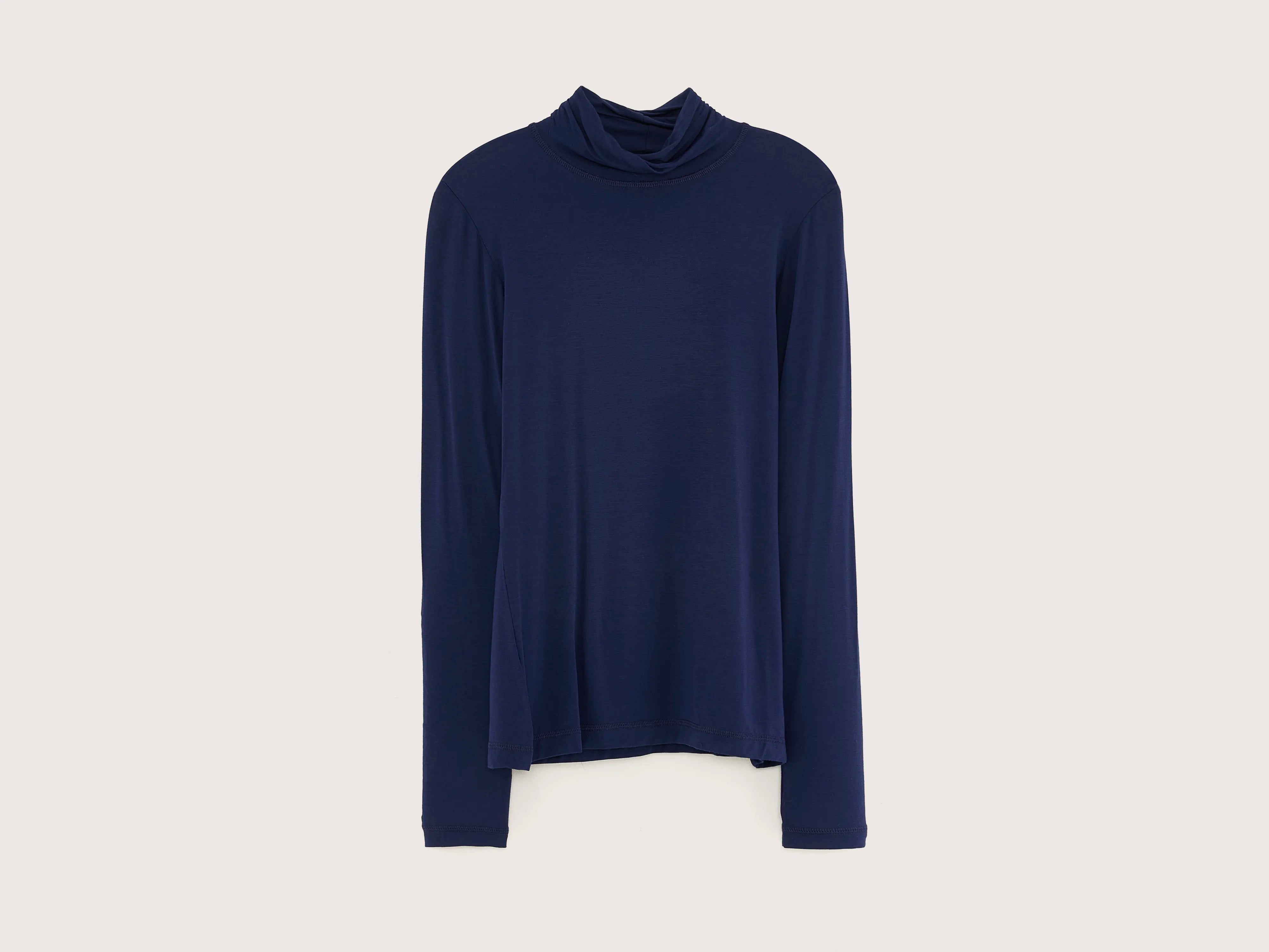 Vinny slim t-shirt (242 / W / NAVAL) Collared T-Shirt Boat Neck A-Line