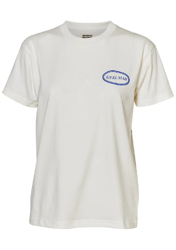 Graphic 2 Lot#29 Ecowhite Blue T-shirt Zippered Front Buttoned Front Snap Front
