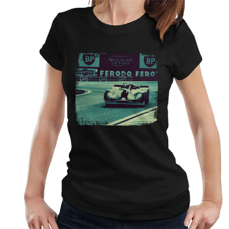 Motorsport Images Filming Of Le Mans Women's T-Shirt Fleece Fabric Down Fabric Feather Fabric