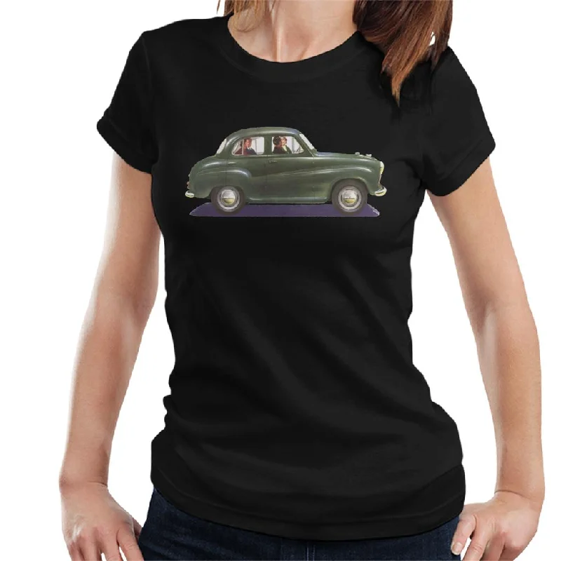 Austin A35 Green British Motor Heritage Women's T-Shirt Modern Contemporary Chic
