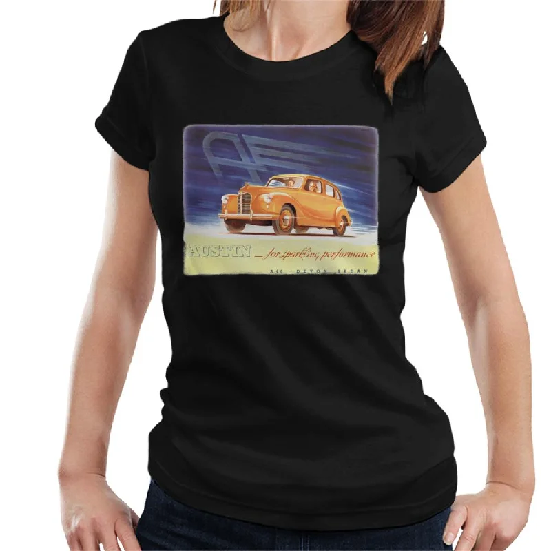 Austin For Sparkling Performance British Motor Heritage Women's T-Shirt Elegant Classic Vintage Austin For Sparkling Performance British Motor Heritage Women's T-Shirt Elegant Classic Vintage