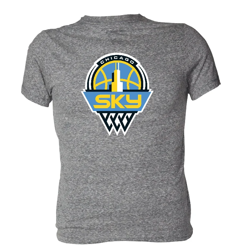 Chicago Sky Snow Heather Granite T-Shirt Nylon Fabric Polyester Fabric Spandex Fabric