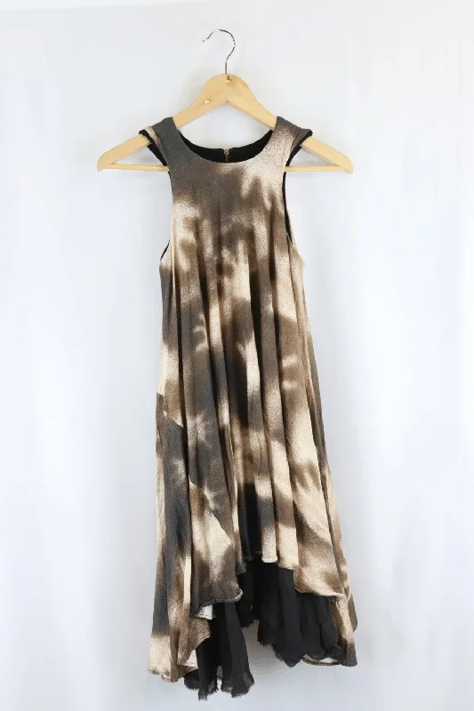 Kirrily Johnston Brown Dress sweetheart Neckline Romantic