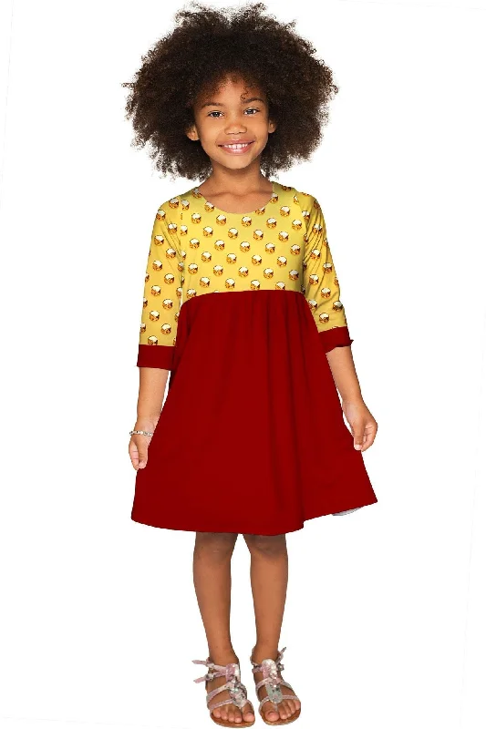 Go For Gold Gloria Empire Waist Party Dress - Girls Tunics Evening elegant