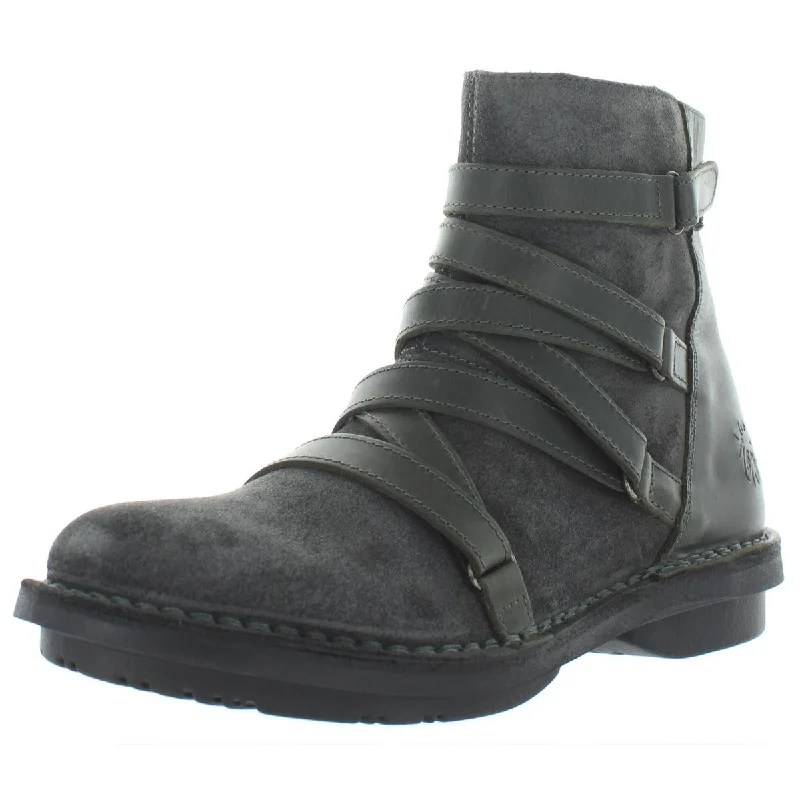FLY London Womens FELT005FLY Suede Strappy Dress Boots Tunics Sophisticated sleek