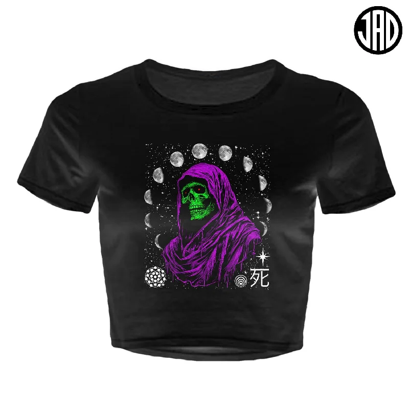 Cosmic Death - Women's Crop Top Elegant Classic Vintage