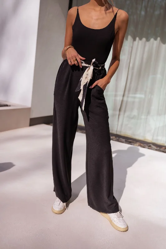 Black Vanina Pants Relaxed Fit Trousers