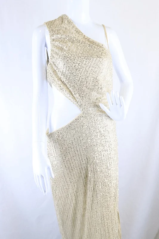 Hello Molly Gold Sparkle Dress L Tunics Chinos classic