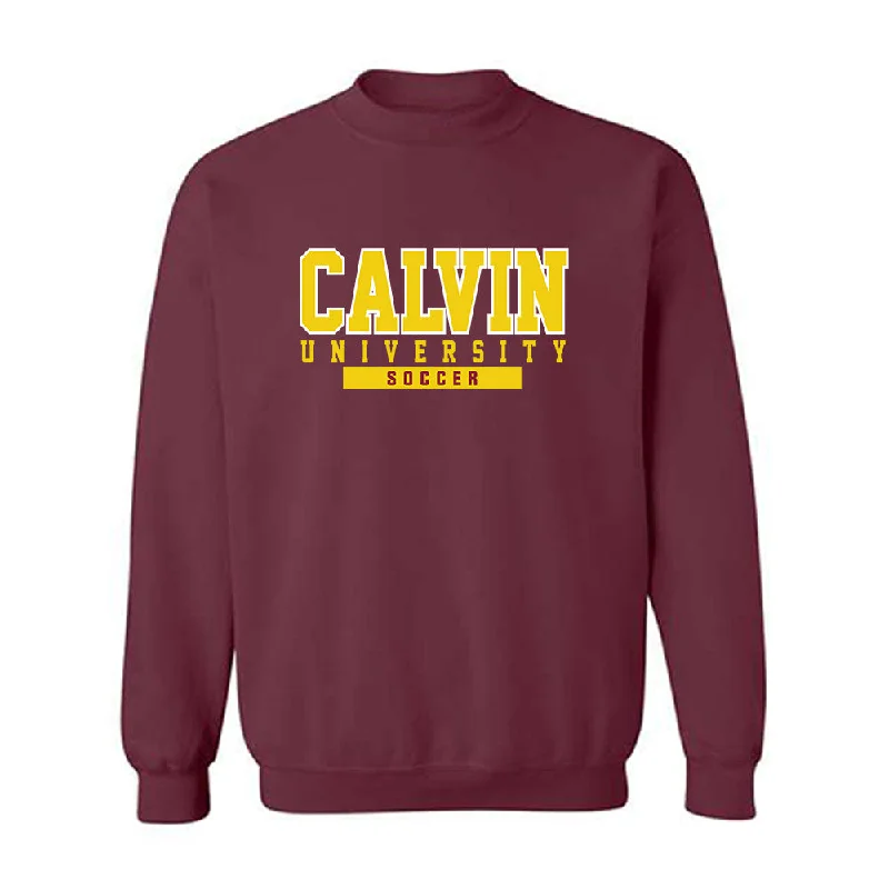 Calvin - NCAA Women's Soccer : Emma Shaffer - Crewneck Sweatshirt Hoodie with Rolled Sleeves Casual Relaxed
