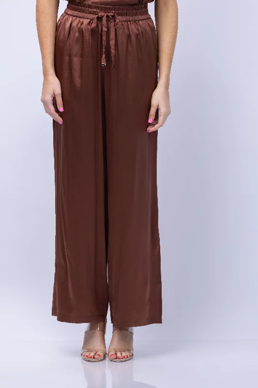 Cami NYC Sena Wide Leg Pant in Coffee Fashionable Sporty Pants