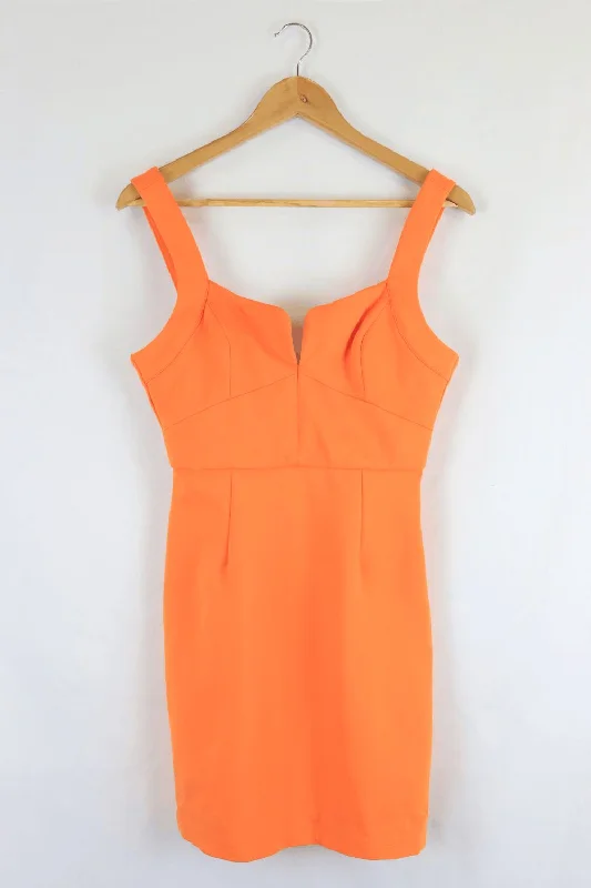 Elliatt Orange Dress S Tunics Handmade artisanal