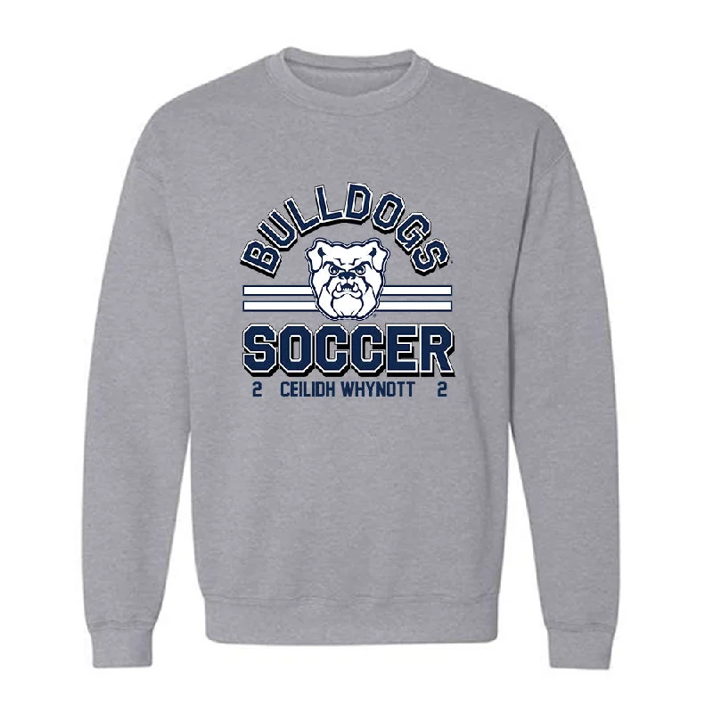 BU - NCAA Women's Soccer : Ceilidh Whynott - Classic Fashion Shersey Crewneck Sweatshirt Hoodie with Hem Contrast Bold Stylish