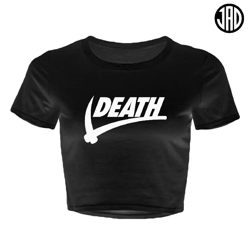 Death Sport - Women's Crop Top Plaid Crop Top Polka Dot Checkered