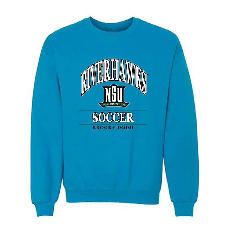 Northeastern State - NCAA Women's Soccer : Brooke Dodd - Classic Fashion Shersey Crewneck Sweatshirt Hoodie with Double Zipper Versatile Adjustable