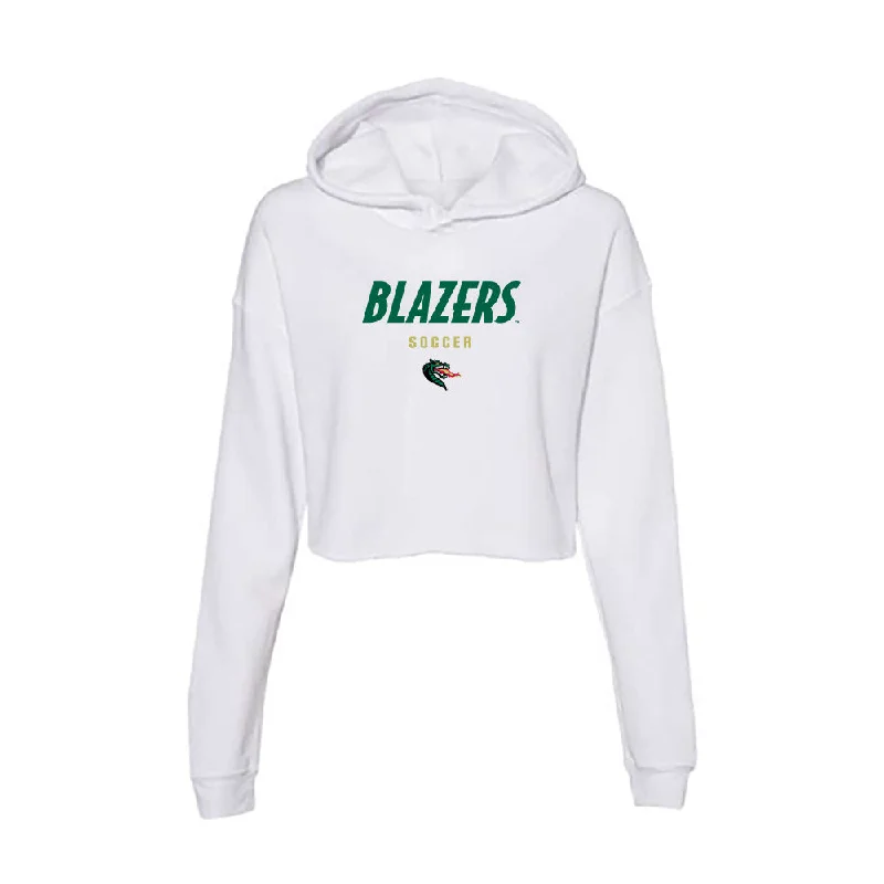UAB - NCAA Women's Soccer : Lailah Stewart - Women's Crop Fleece Hoodie Hoodie with Print Artistic Unique