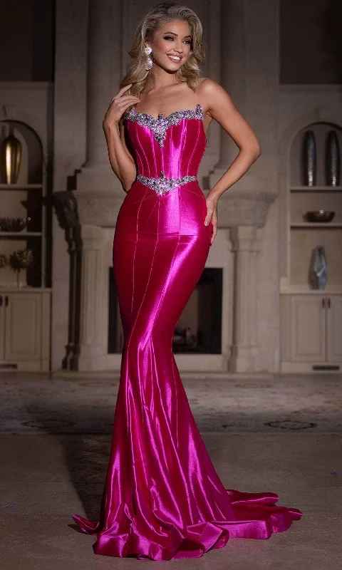 Portia and Scarlett PS25261 - Jewel Corset Prom Dress Tunics Summer linen