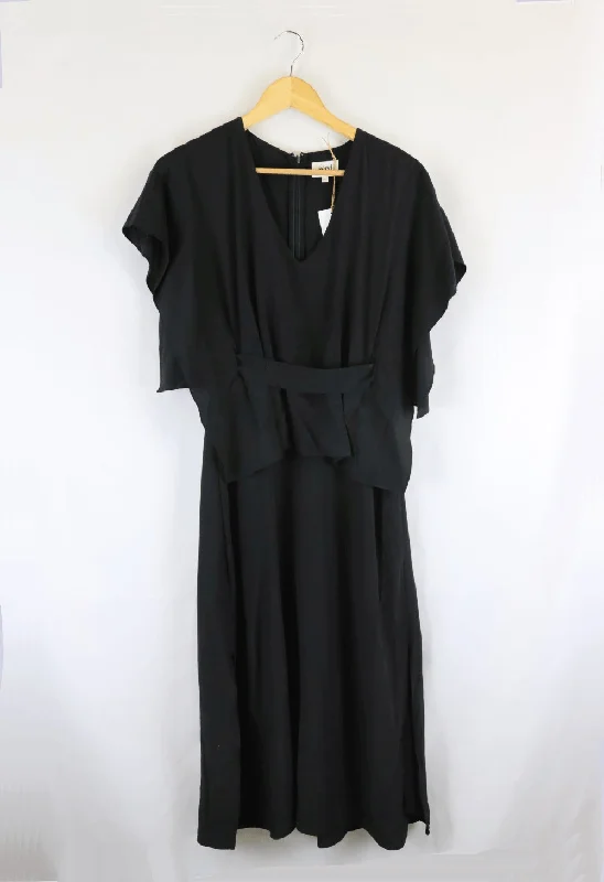 Seed Heritage Black Dress 8 Bodycon Club Sequined