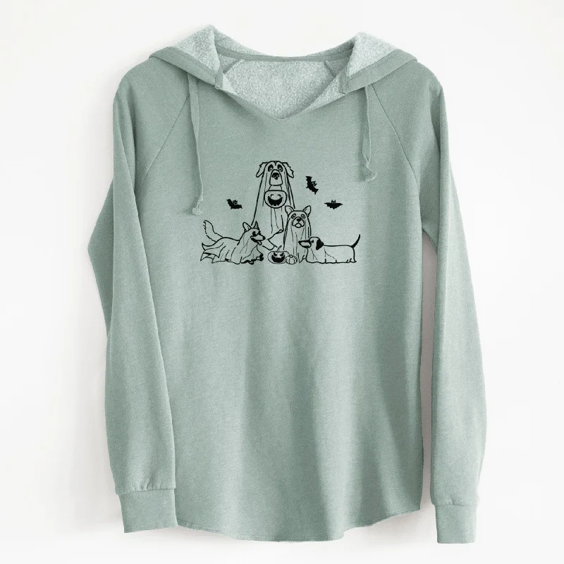Ghost Pups - Cali Wave Hooded Sweatshirt Hoodie with Hem Detail Decorative Unique