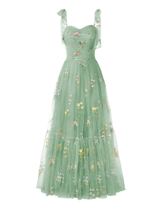 Elegant Embroidery Dark Green Prom Dresses Sweetheart Spaghetti Straps A Line Party Dress Long Simple Formal Dress Tunics Fall fleece