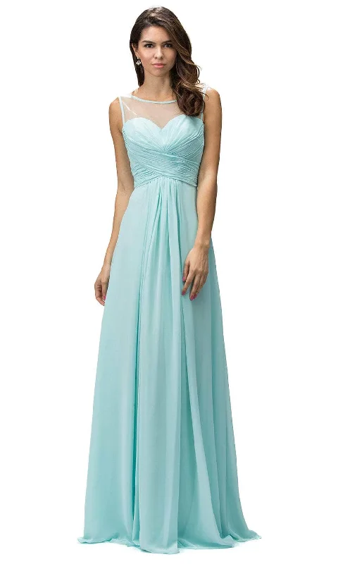 Dancing Queen 9202 - Sleeveless Chiffon Prom Dress Tunics Sophisticated sleek