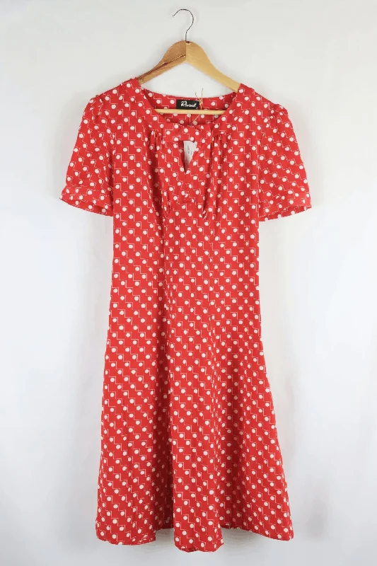 Revival Red And White Dress 10 Tunics Versatile functional