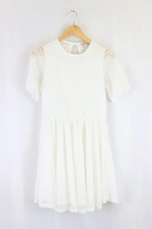 Showpo White Dress 12 Tunics Velvet soft