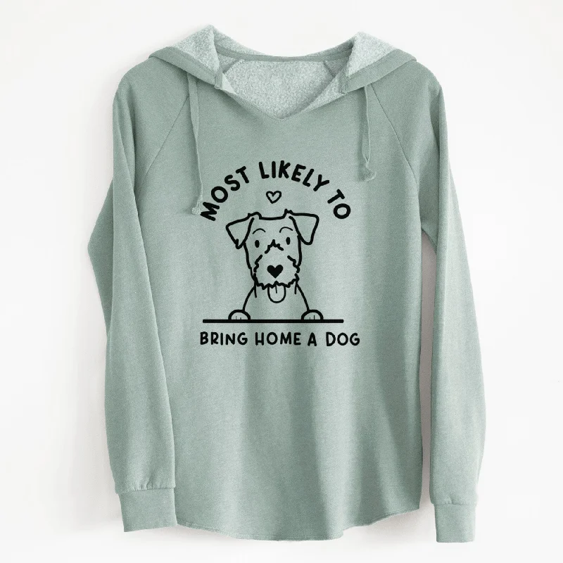 Most Likely to Bring Home a Dog - Jack Russell - Cali Wave Hooded Sweatshirt Graphic Hoodie Design Print