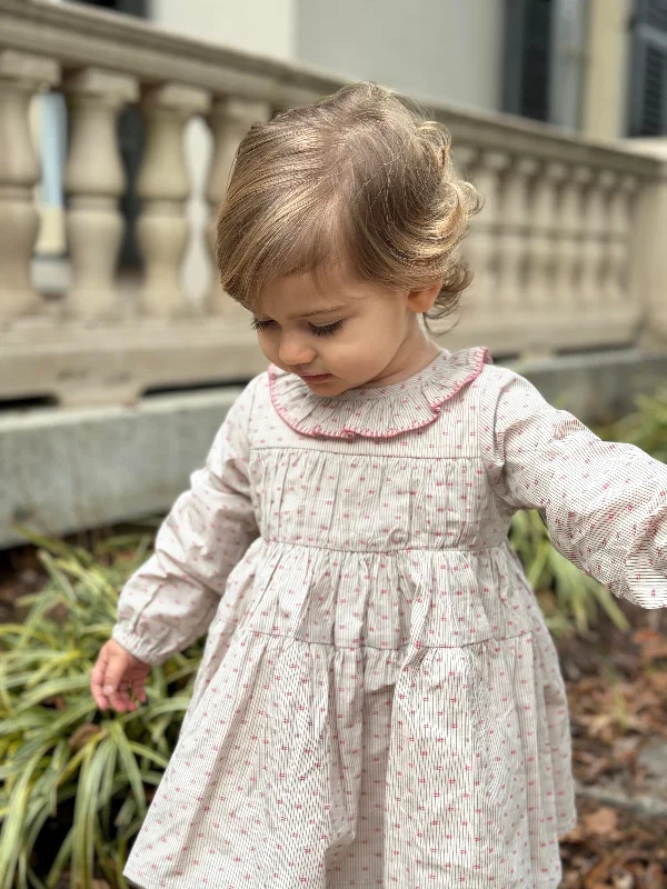 Sweet Party Dress Cream / Grey Tunics Sophisticated sleek