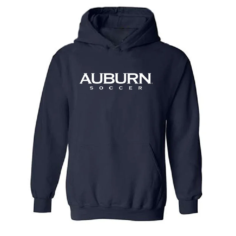 Auburn - NCAA Women's Soccer : Jessica Askey - Generic Shersey Hooded Sweatshirt Hoodie with Front Slit Layering Stylish
