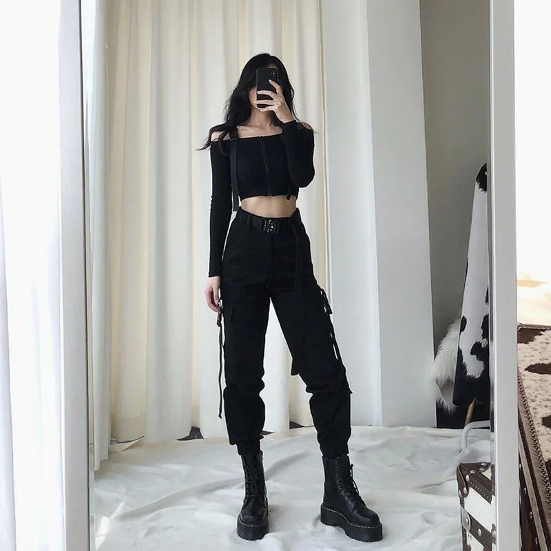 NiceMix Women Pants Stylish Elastic Waist Pants