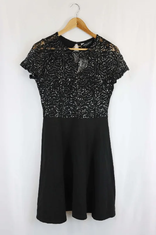 Dorothy Perkins Black Dress 8 Tunic Top Casual