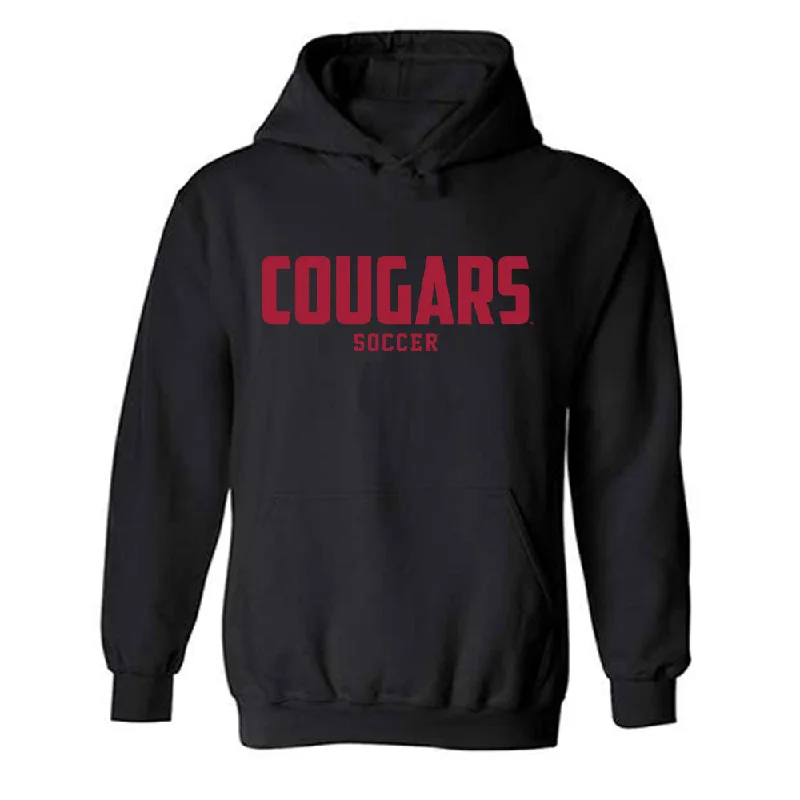 WSU - NCAA Women's Soccer : Nadia Cooper - Classic Shersey Hooded Sweatshirt Hoodie with Monochrome Minimalist Simple