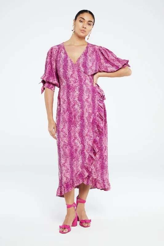 Channa Dress - Magic Magenta Tunics Ceremony elegant