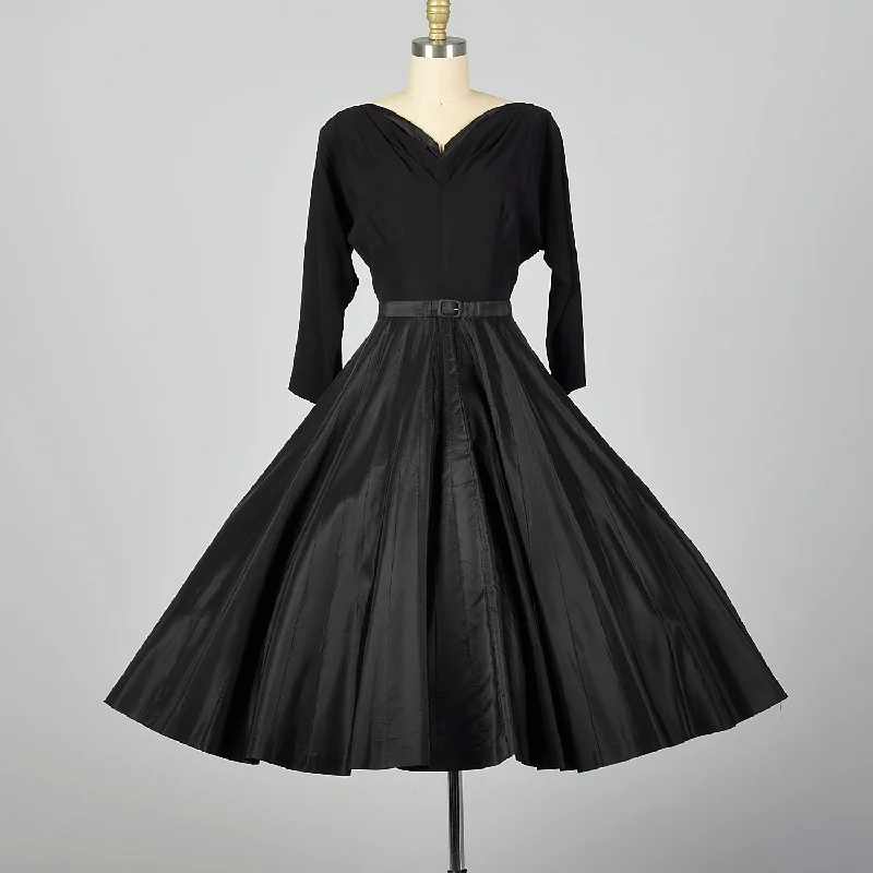 Medium 1960s Black Party Dress Tunics Travel practical