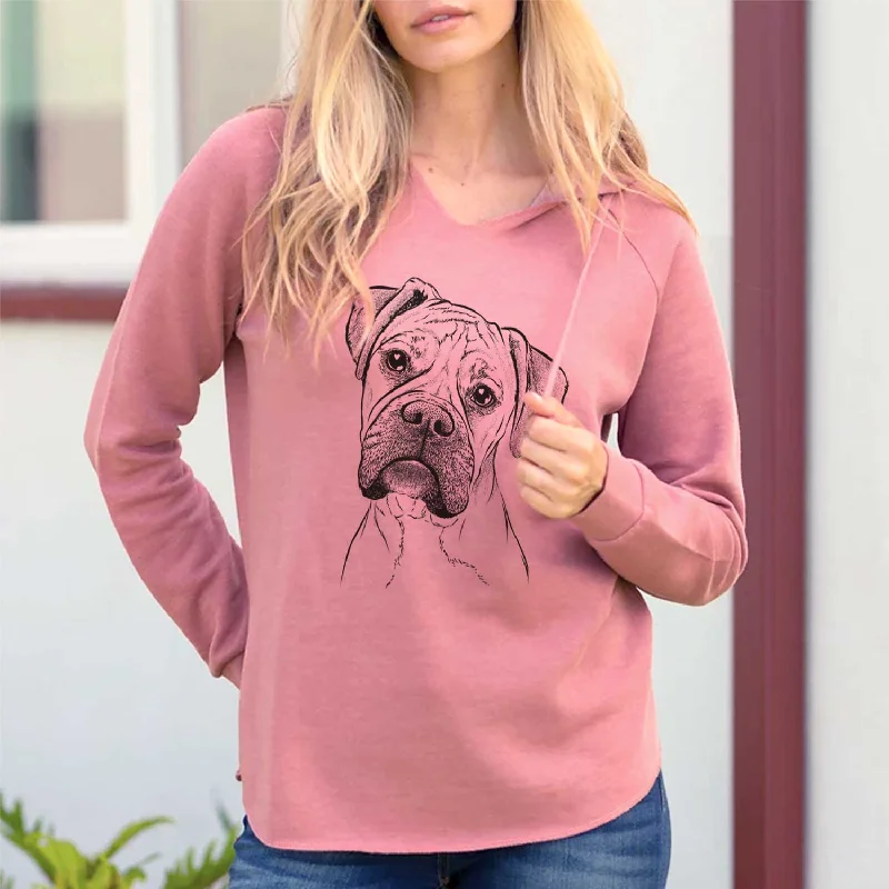 Reuby the Boxer - Cali Wave Hooded Sweatshirt Hoodie with Distressed Vintage Worn