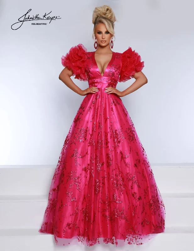 Johnathan Kayne 2841 Plunging Neckline Evening  Dress Tunics Stylish elegant