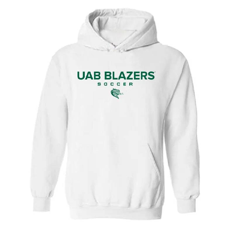UAB - NCAA Women's Soccer : Lailah Stewart - Classic Shersey Hooded Sweatshirt Hoodie with Button Classic Timeless