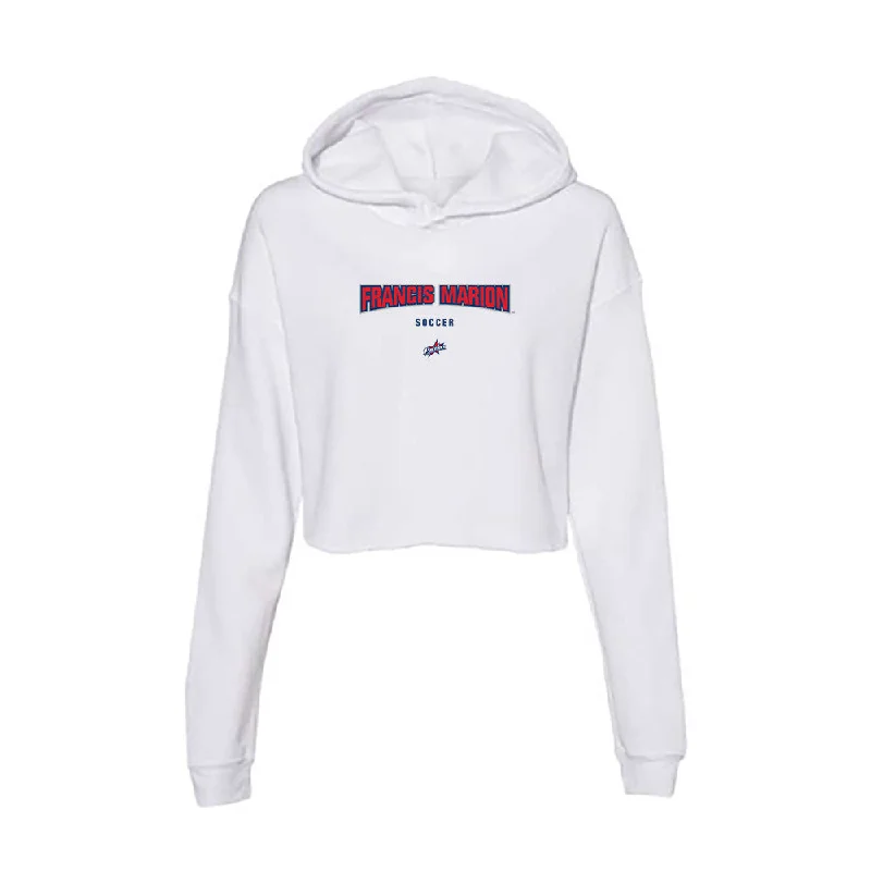 Francis Marion - NCAA Women's Soccer : Izzy Ashley - Women's Crop Fleece Hoodie Hoodie with Slim Fit Tailored Modern