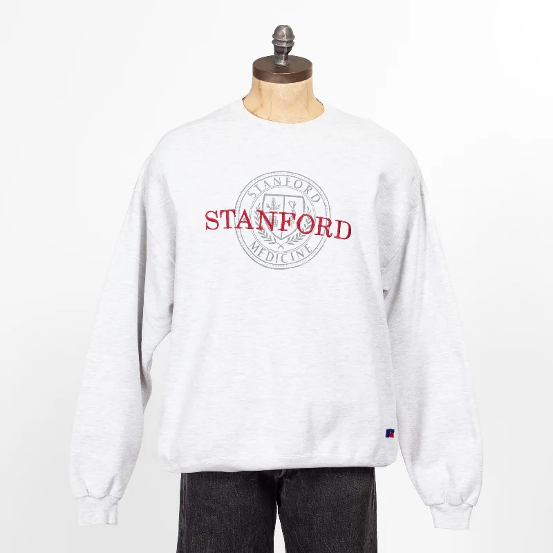 XXL 90s Stanford Medicine V Stitch Sweatshirt Hoodie with Crew Neck Simple Timeless