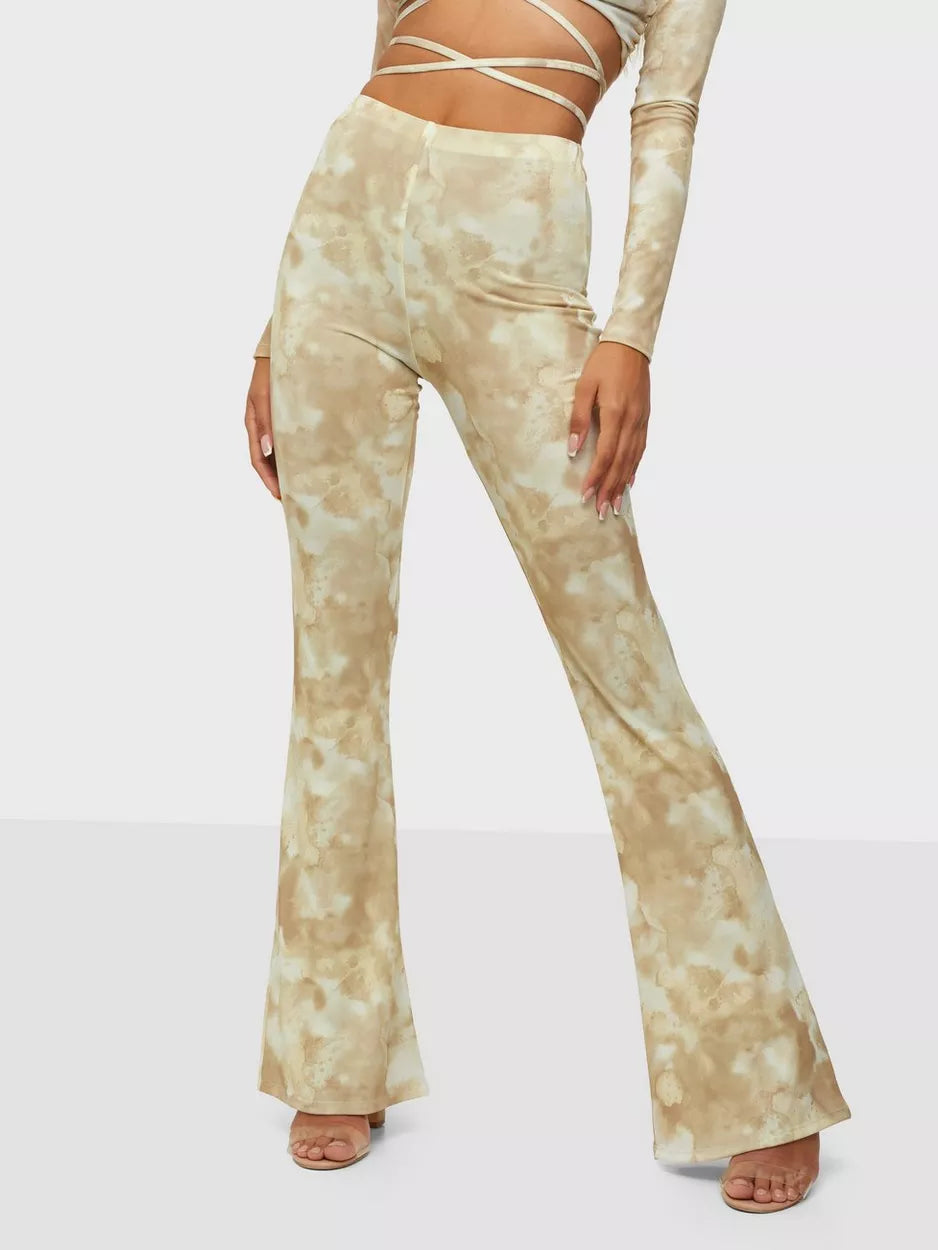 Flared Print Pant Classic Bootcut Trousers